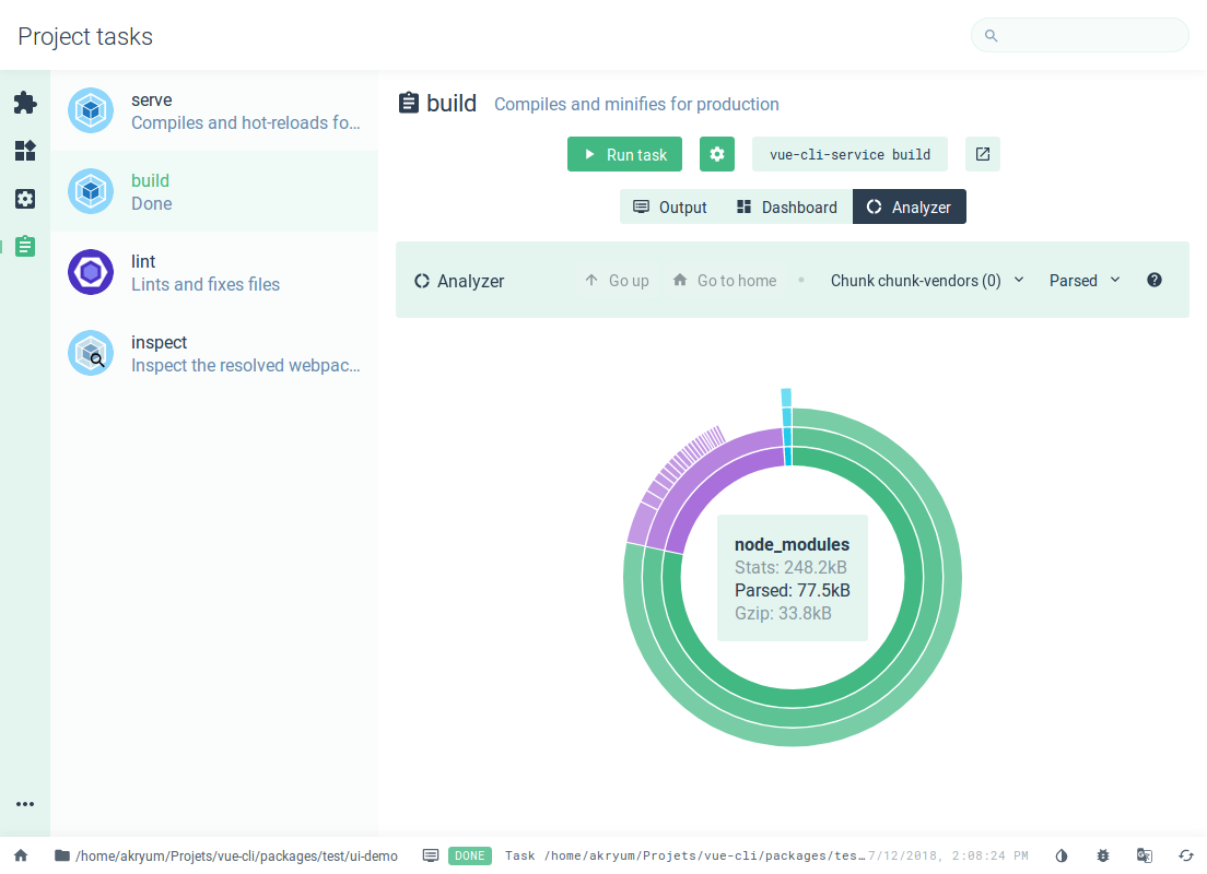 Vue Project. Сервис cli. Установка vue UI. Vue cli начальная страница.